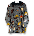 Plaid à capuche enfant Harry Potter - Personnages chibi
