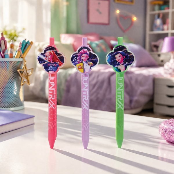 KPop Demon Hunters - pack de 3 stylos - Huntr/x