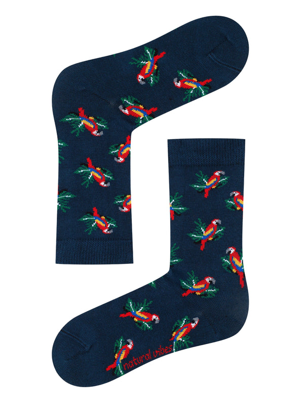 Calcetines de loro para niños
