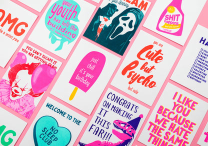 Pennywise Postcard You Can't Escape IT Risoprint