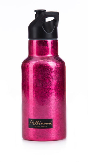 Gourde isotherme pailletée en acier inoxydable - 350 ml
