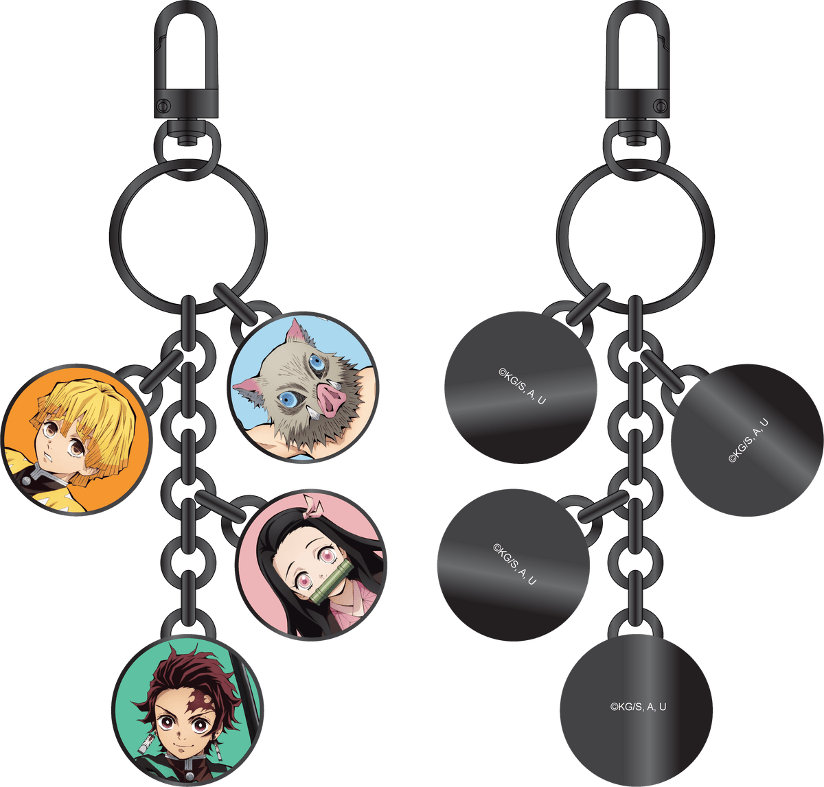 Porte-clés multi-breloques Demon Slayer