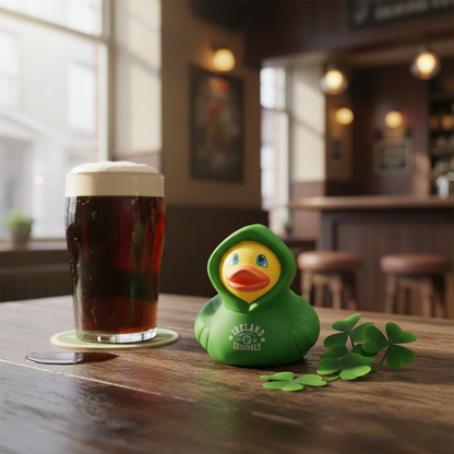 Felpa con cappuccio Duck Ireland - Verde