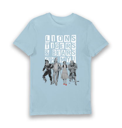 T-shirt adulte Le Magicien d'Oz Lions Tigers & Bears Oh My