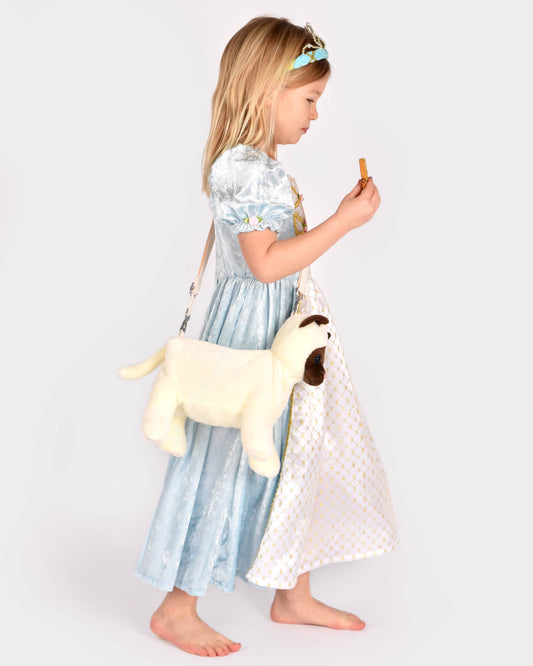 Sac chat avec fermeture éclair et bandoulière réglable 35 cm