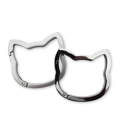Cat Carabiner Set - Silver