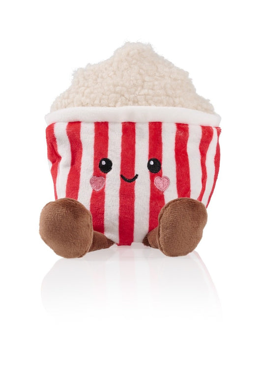 Palomitas de maíz y bolsa de agua caliente