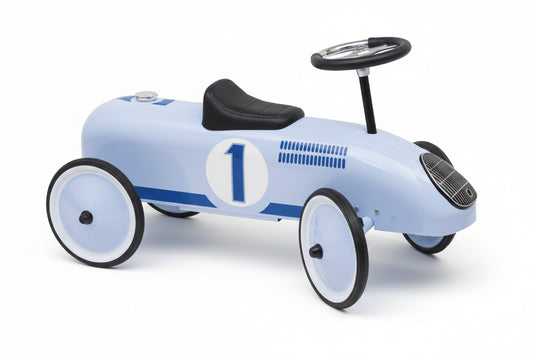 Trotteur: BLEU avec NUMERO 1 73,5x35x34,5cm, en métal et plastique, 1+