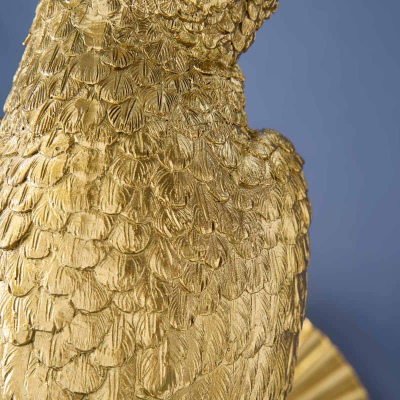 パーシー・パロット ウォールランプ、ゴールド/ターコイズ