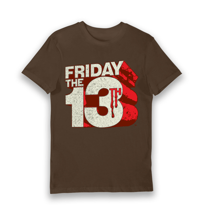 T-shirt adulte Friday the 13th logo géant