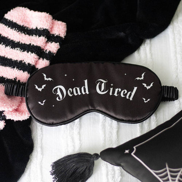 Maschera per dormire in raso gotico "Dead Tired"