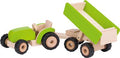 Houten tractor met aanhanger