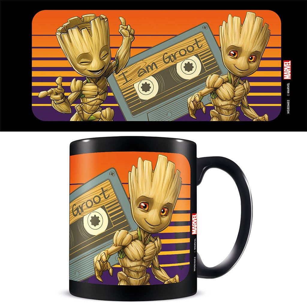 Caneca Guardiões da Galáxia - Groot ao pôr do sol