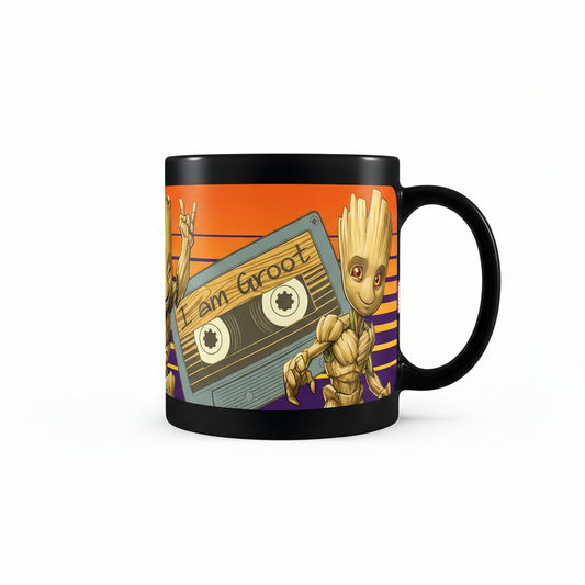 Taza de Guardianes de la Galaxia - Groot Sunset