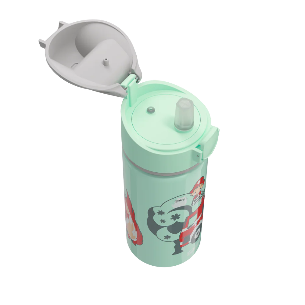 Botella de agua de aluminio Miracle Kids de 0,4 L con diseño de bombero 