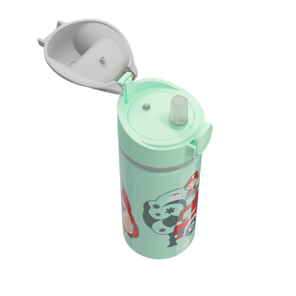 Botella de agua de aluminio Miracle Kids de 0,4 L con diseño de bombero 