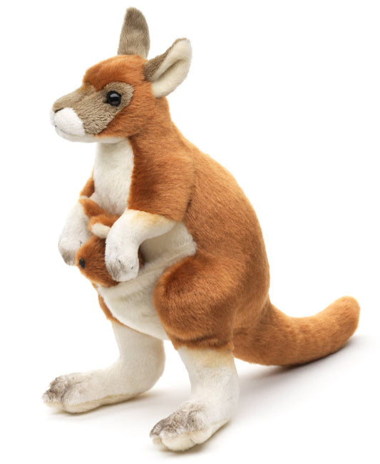 Kangaroo Plush Toy with Baby