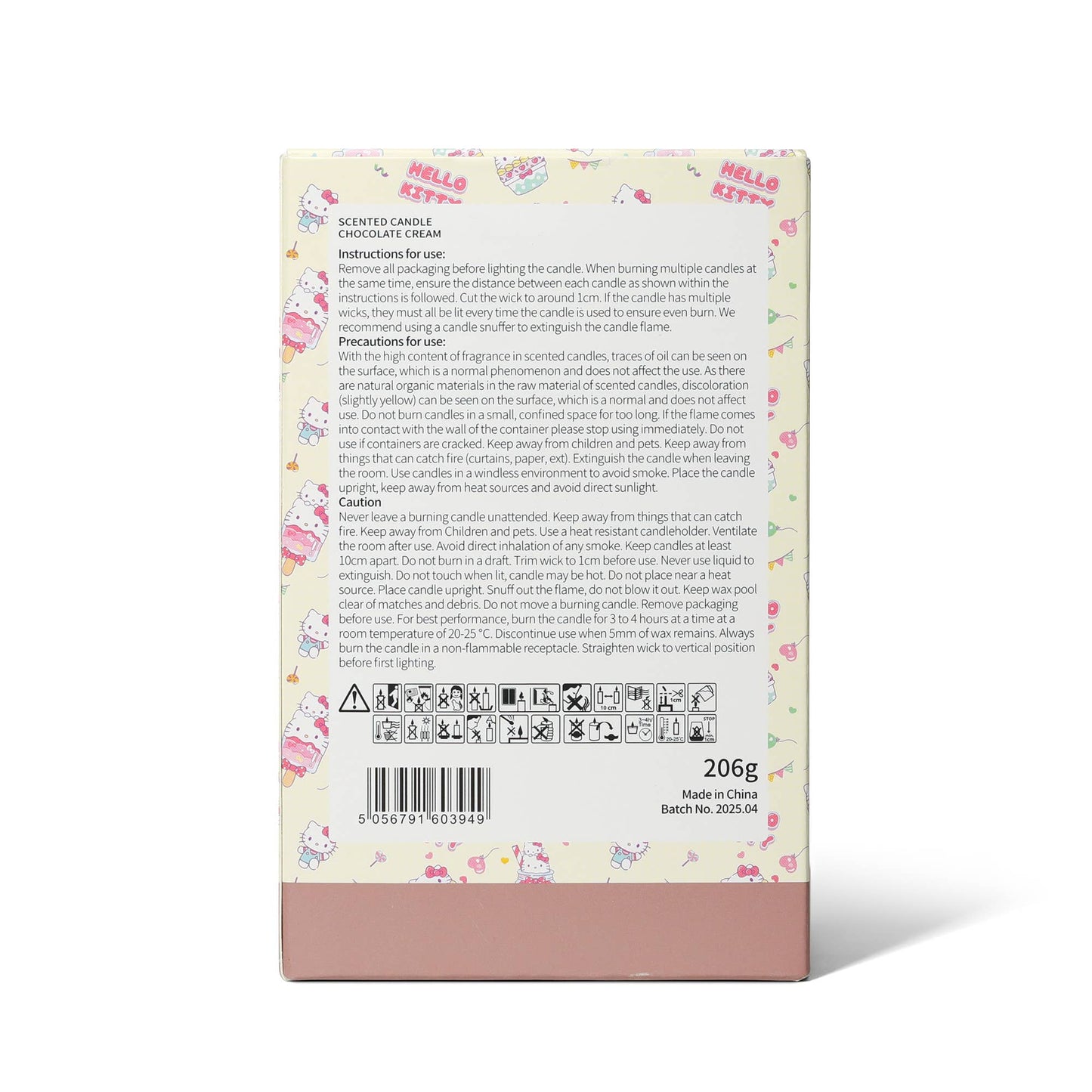 Bougie parfumée à la crème au chocolat, Hello Kitty Bakery