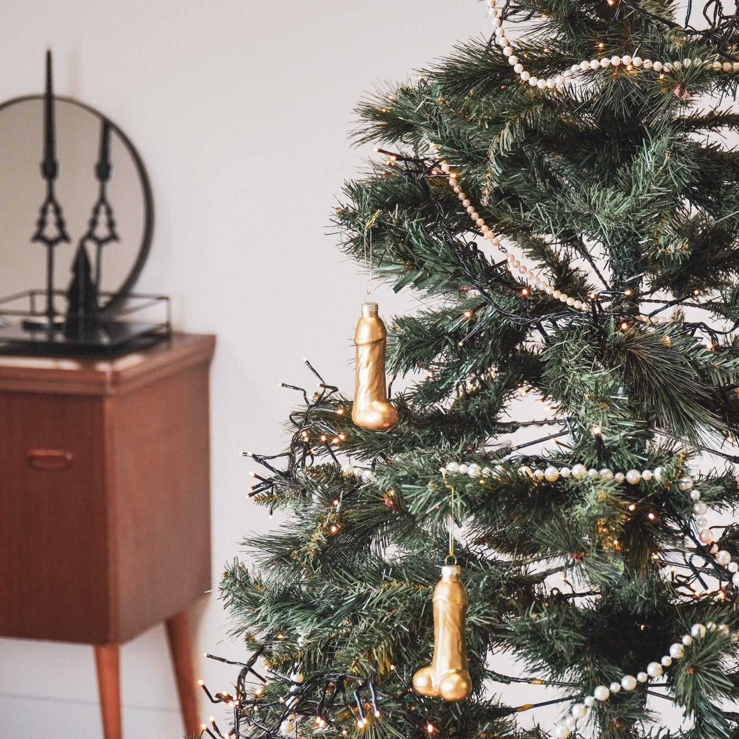 Bola navideña dorada Zizi