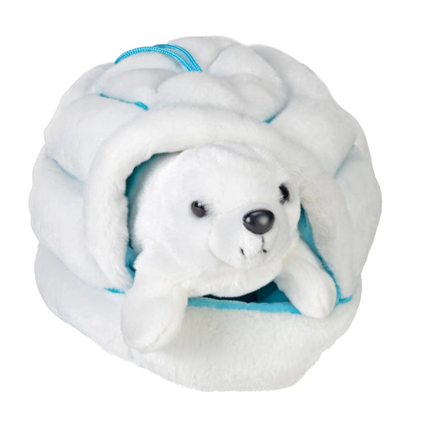   Wild Republic -  Harp Seal in an Igloo Stuffed Animal  Stuffed Animals