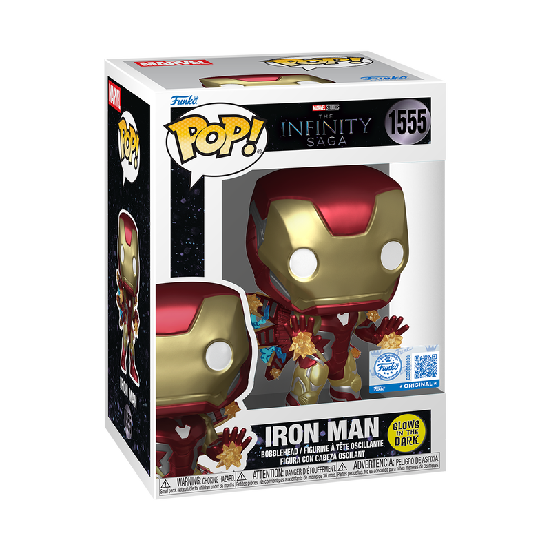 Pop! Plus Iron Man (Glow) #1555 - vue officielle Funko