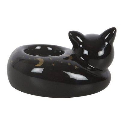 Porte bougie chauffe-plat Chat « Magie du Chat Noir »