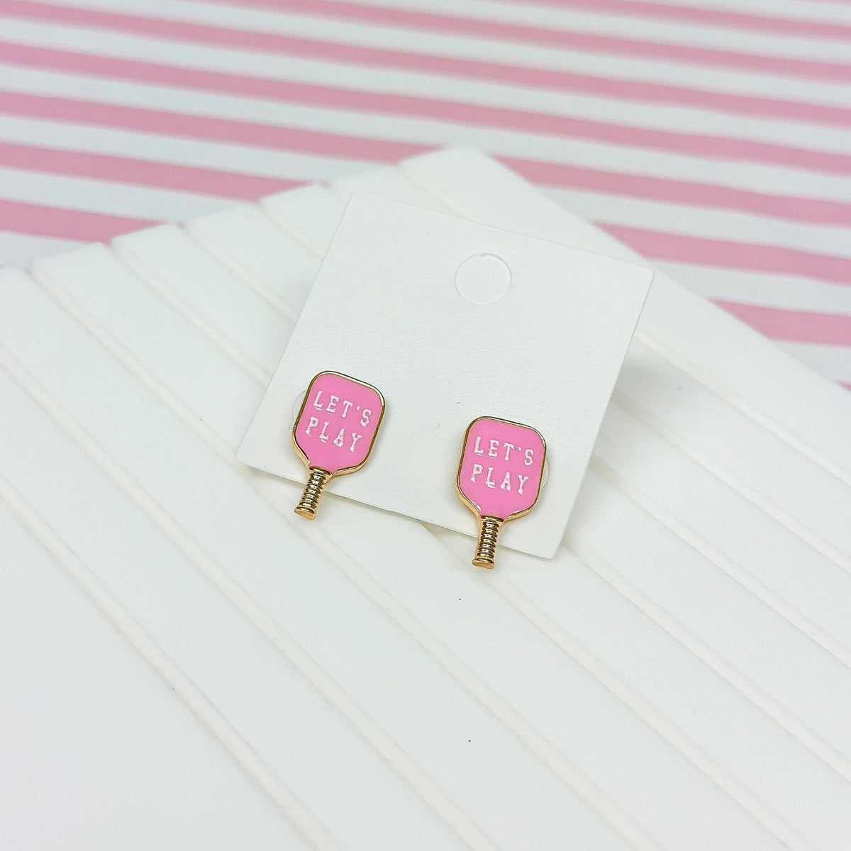 Boucles d'oreilles Pickleball "Let's Play"