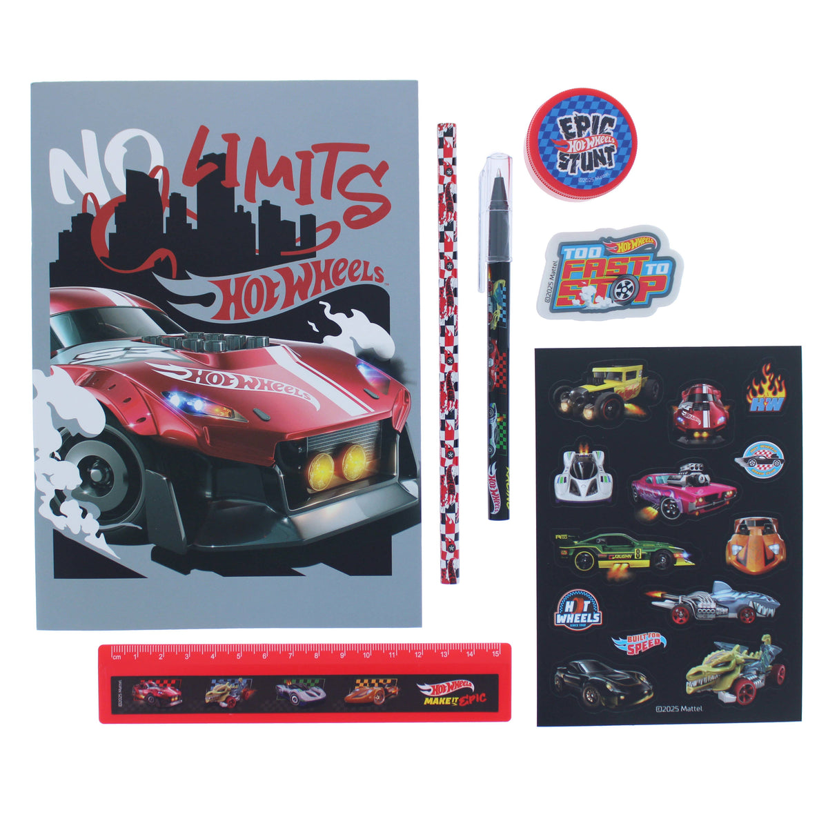 Hot Wheels schrijfwarenset
