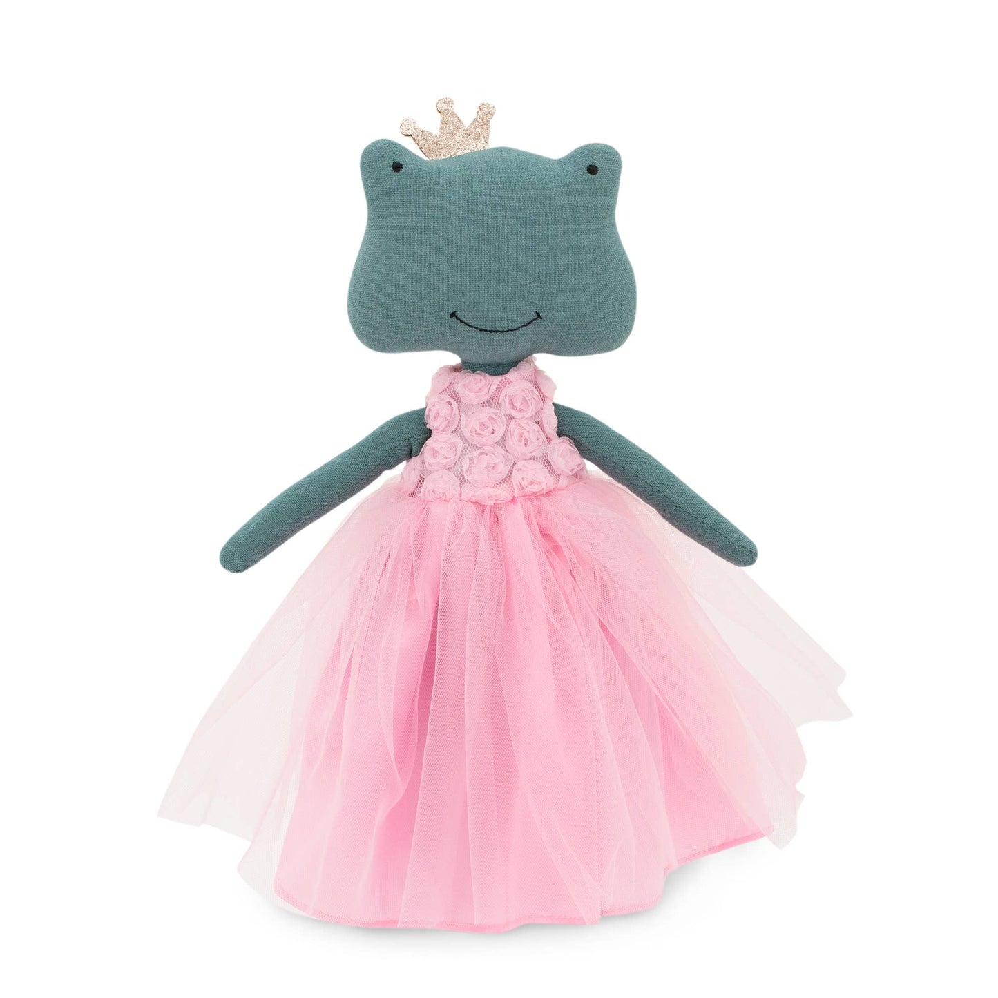 Peluche Fiona La Rana : Ensemble vêtement et queue de sirène - 29 cm