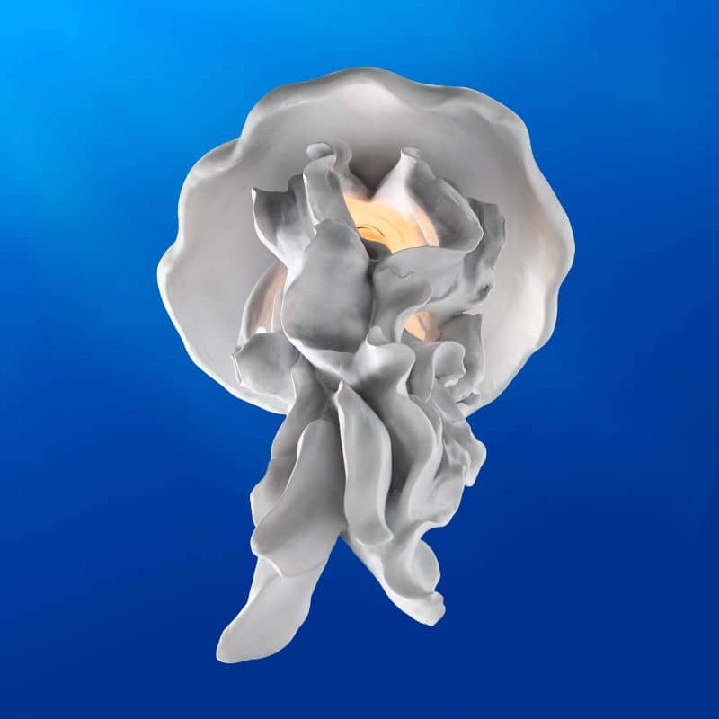 Lámpara de techo Ava, blanca, 22,5 x 21,5 x 42 cm