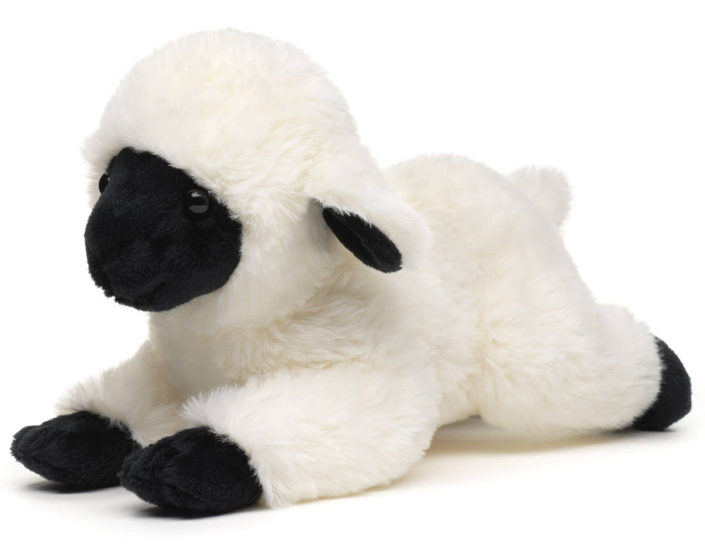 Black and white lamb plush toy