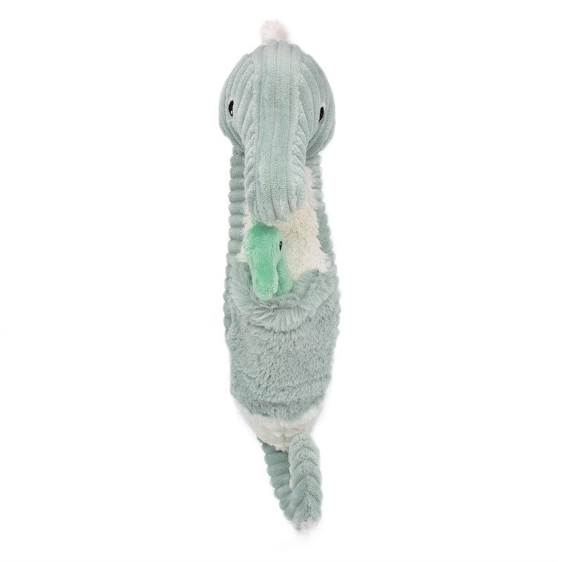 Peluche hippocampe Papadou papa et son bébé menthe – Les Ptipotos