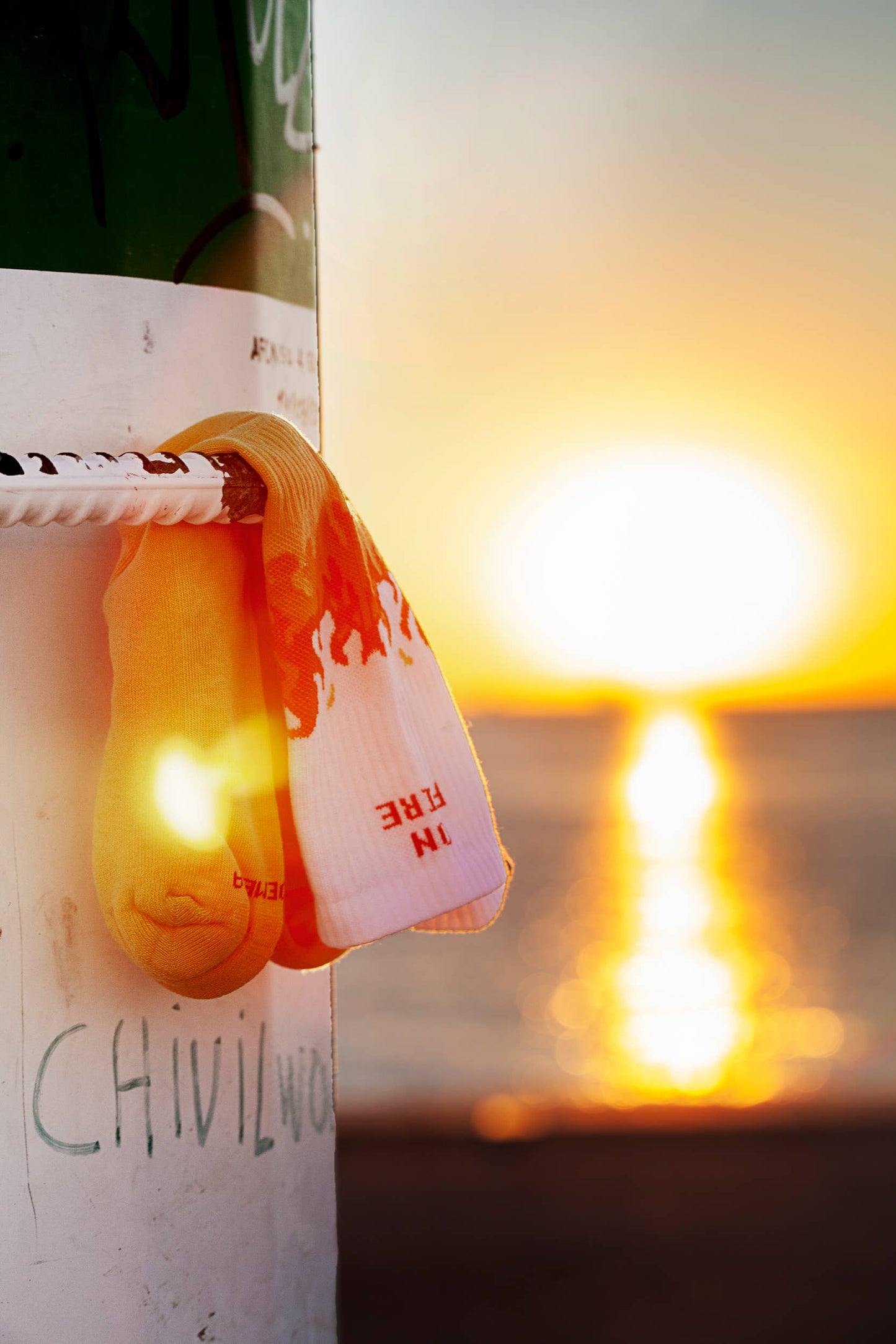 Calcetines en llamas