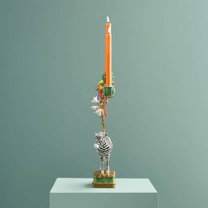 Chandelier zèbre poly/métal, 27 x 9x45 cm