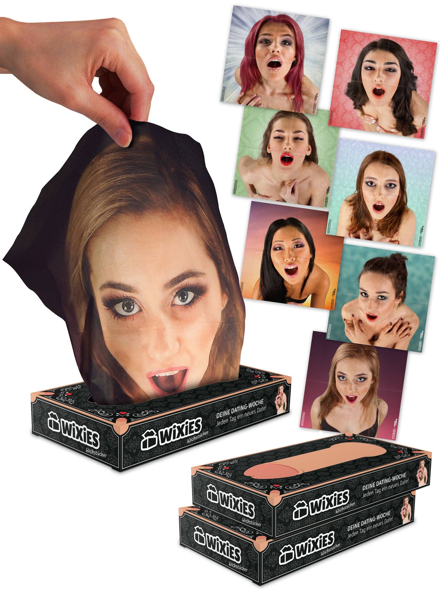 Boite de Mouchoirs Wixies Jerk Wipes - Femmes