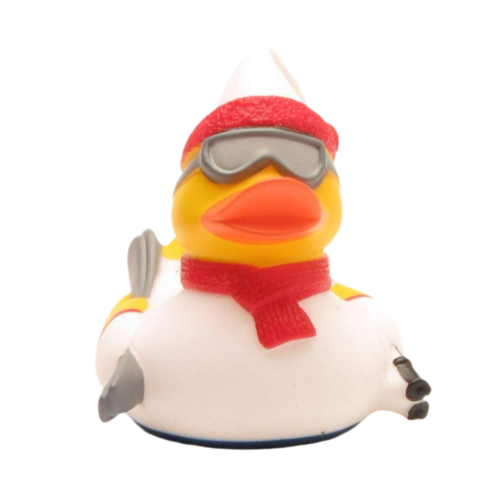 Pato esquiando