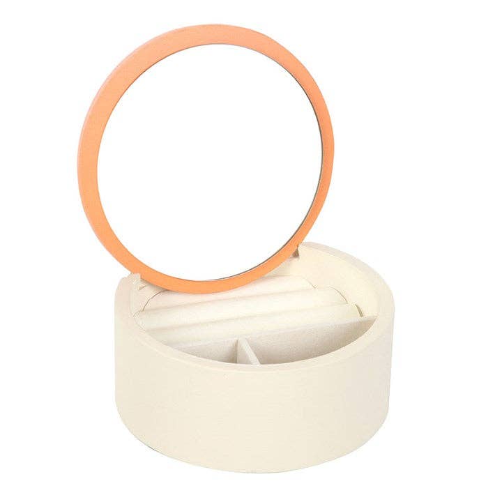 Jewelry storage box with sun motif