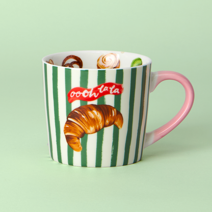 Taza de croissant "Oooh La La"