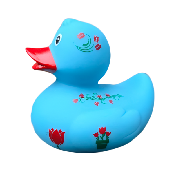 Canard Hollande Tulipes - Bleu