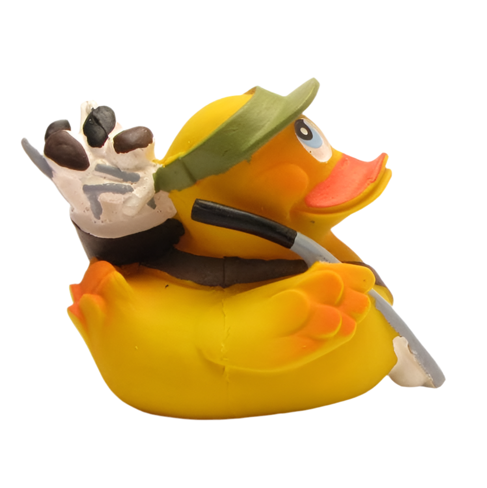 ゴルフをするアヒル