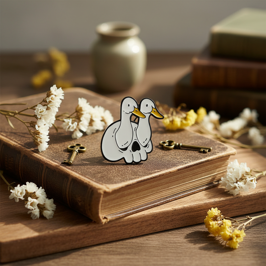 Pin's Canards Blancs Skull