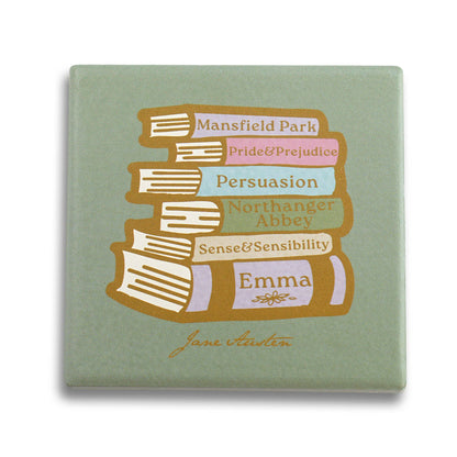 Unieke keramische onderzetter - Jane Austen (Boeken)
