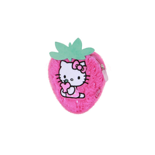 Hello Kitty pluche portemonneetje - aardbei