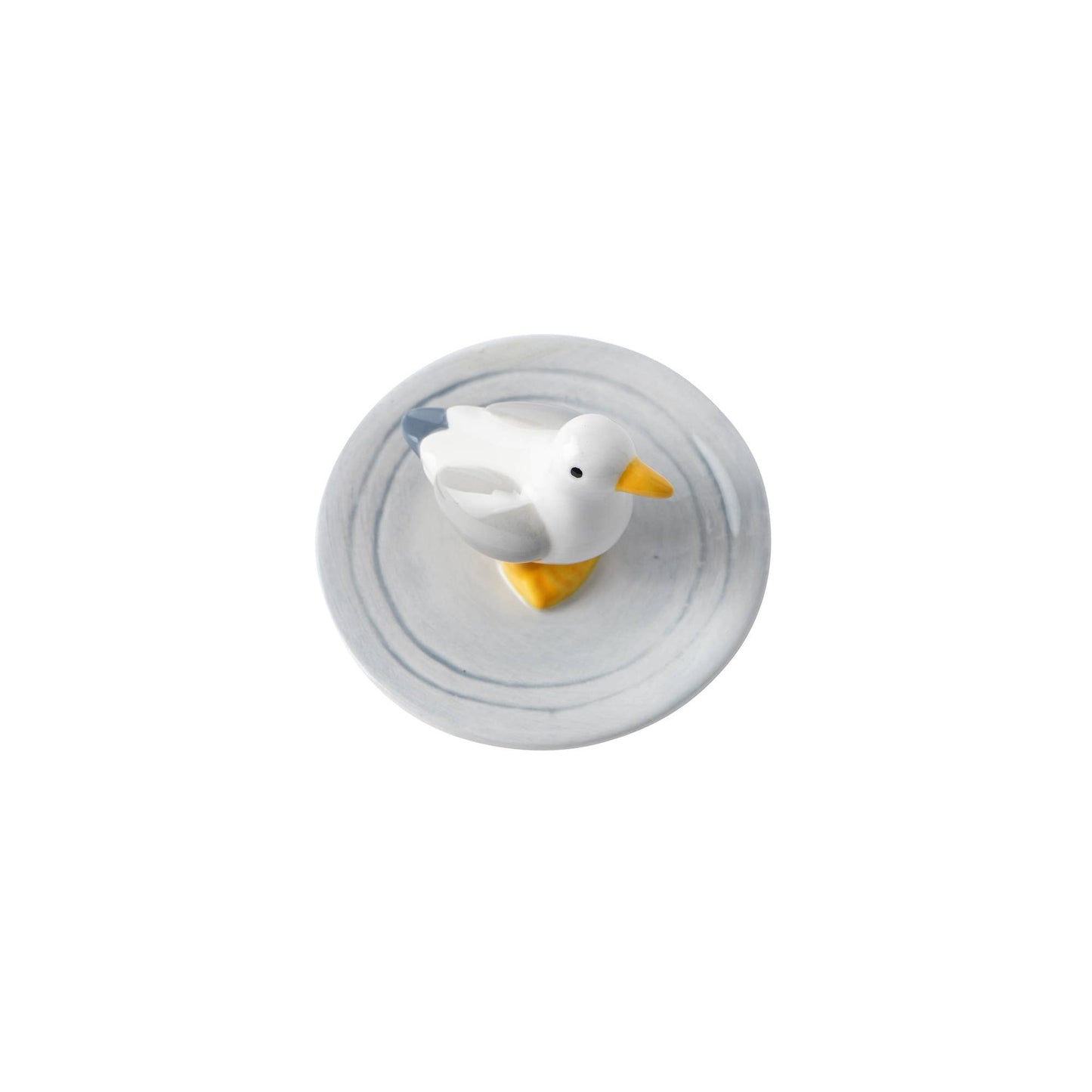 Prato com anel de gaivota da Coastal Living em caixa de oferta