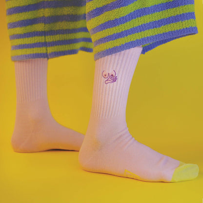 Chaussettes brodées Seins