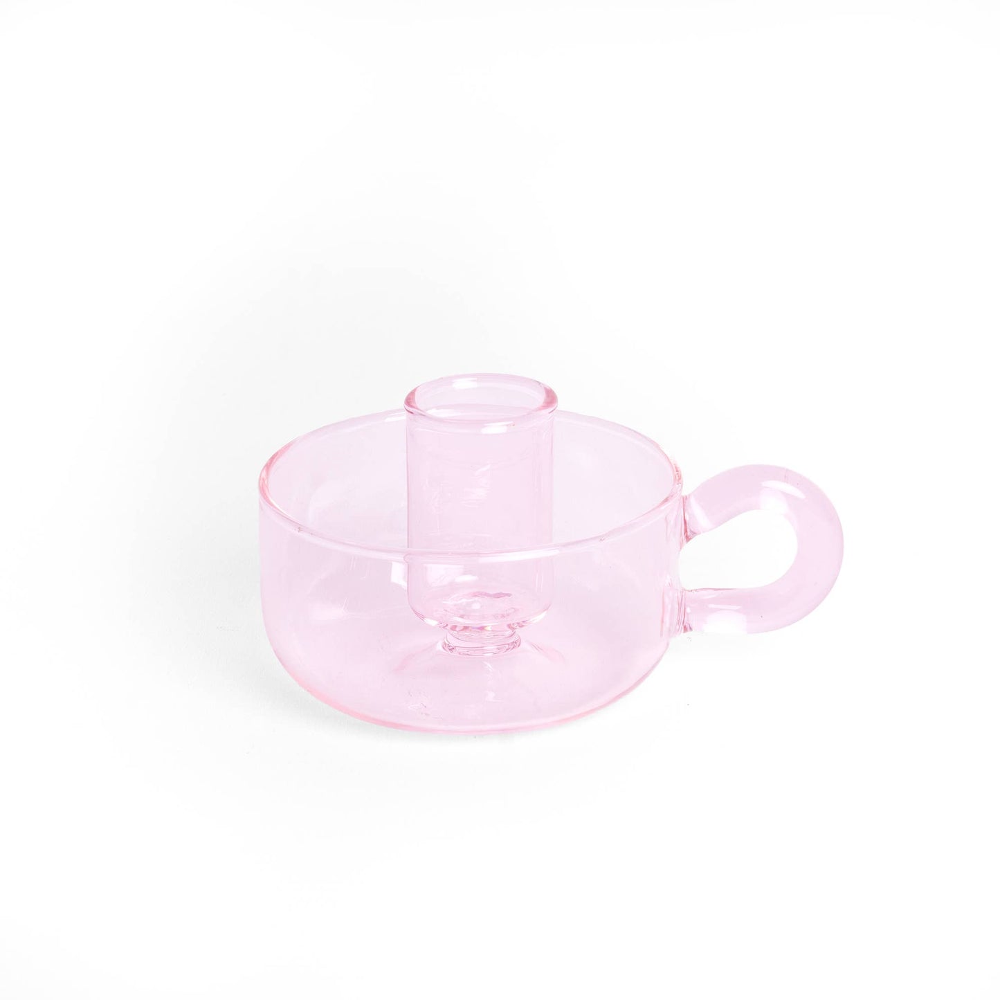 Bougeoir Classique Cristal Rose S2 Helio Ferretti Vue 3