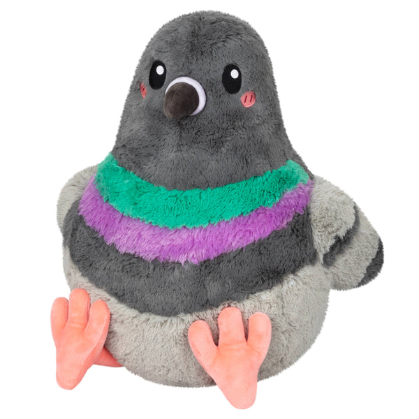 Paloma de peluche aplastable