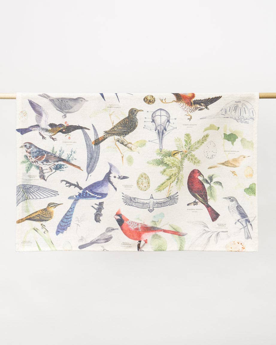 Theedoek met vogels