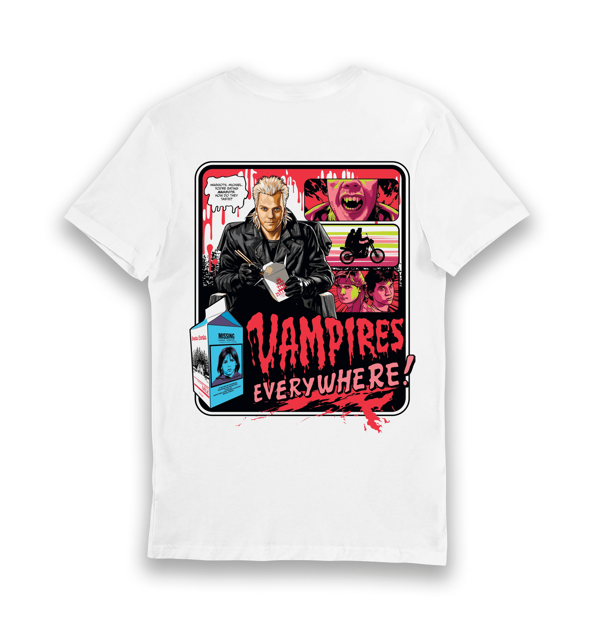 T-shirt adulte The Lost Boys David Vampires Everywhere recto-verso