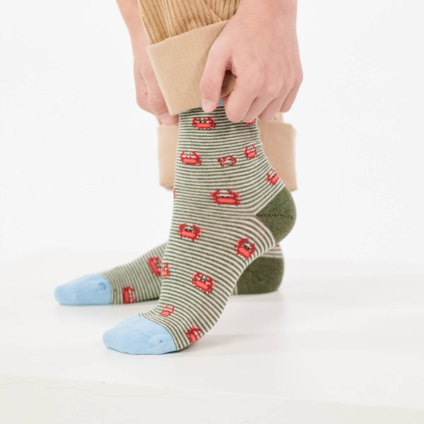 Calcetines infantiles de animales - Cangrejo